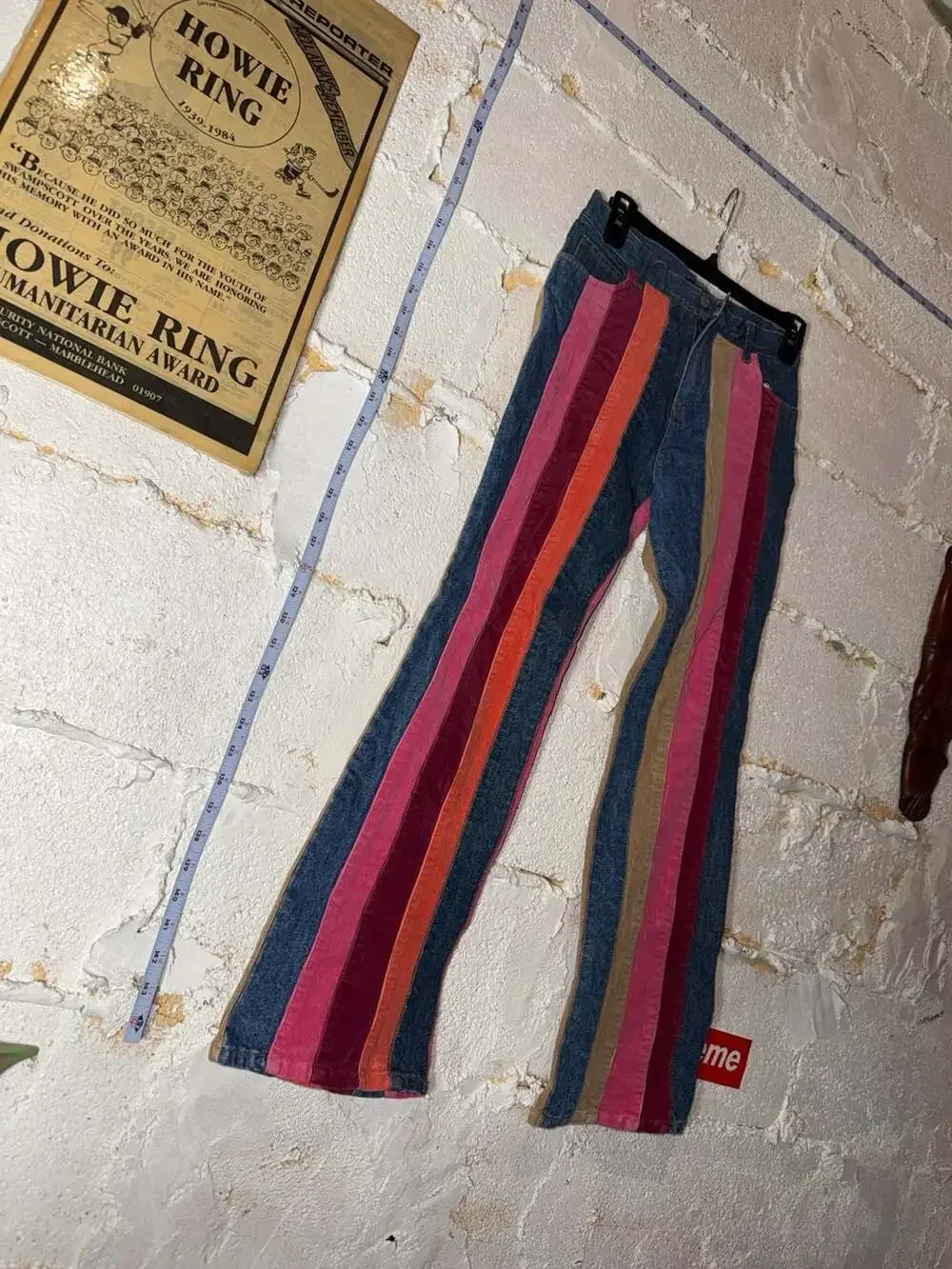Vintage-Style The Children's Place Girls Size 14 Multicolor Corduroy Striped Fla